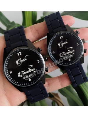 Spectrum Kişiye Özel Isim Yazılı Baskılı Erkek Bayan Saat Kombini Sevgili Saatleri Doğum Günü Hediyesi Çift Saatleri Sevgililer Günü Hediyesi