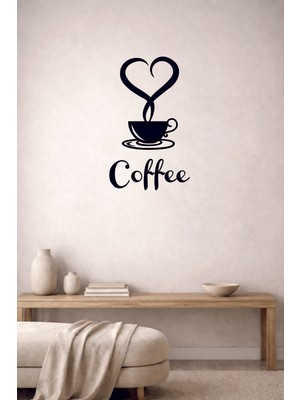 PremiumPort Kahve Temalı Mdf Duvar Dekoru, Aşk ve Sıcaklık Hissi Veren Tasarım