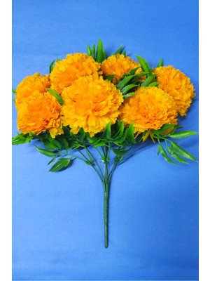 PremiumPort Yapay Lüx Karanfil Demeti, Dekorasyon Buketi, Krizantem, Kartopu, Kelebek, Gelin, Salon, Balkon, Gülürün