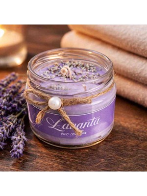 Hero Glow Candle Lavanta Kokulu Kavanoz Mum