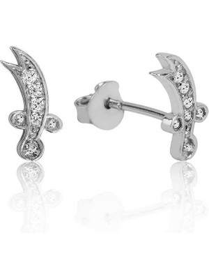 Inure Jewelry Gümüş Zülfikar Kılıcı Çivili Küpe