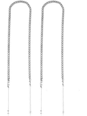 Inure Jewelry Gümüş Zincirli Küpe