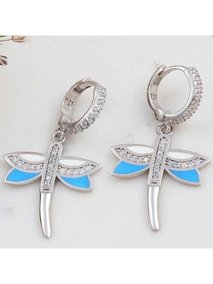 Inure Jewelry ​Gümüş Sallantılı Yusufcuk Kadın Küpe