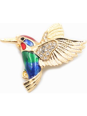 Royaleks Arı Kuşu Broş - Yeşil