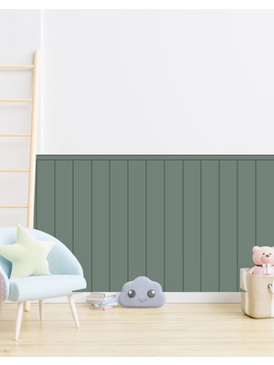 Dekoratif Ince Çizgili Duvar Panel Folyosu -  Kendinden Yapışkanlı - Duvar Panel Sticker