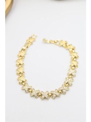 Royaleks Taşlı Xuping Bileklik - Altın