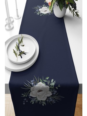 PremiumPort Rosa Desenli Süet Dokuma Etnik Stil 140X40 cm Halı