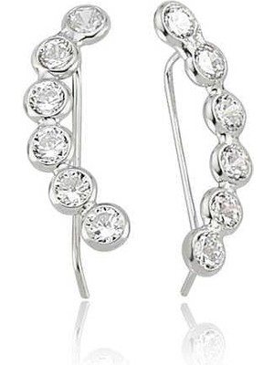 Inure Jewelry Gümüş Su Yolu Küpe