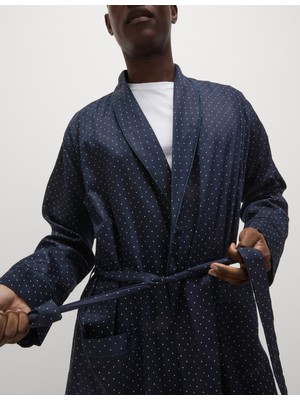 Marks & Spencer Saf Pamuklu Desenli Sabahlık