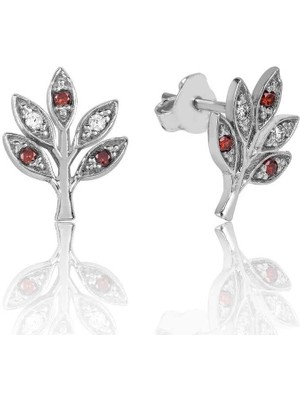 Inure Jewelry Gümüş Sevgi Dalı Çivili Küpe