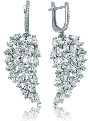 Inure Jewelry Gümüş Melek Kanadı Küpe