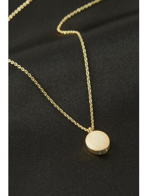 Makay Oval Mineli Kolye