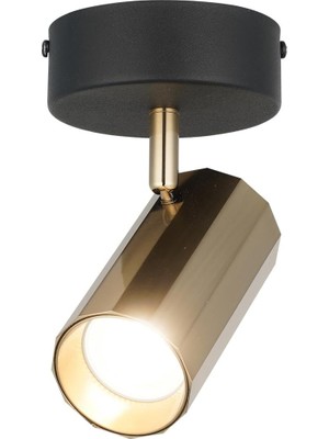 Gfc Life Store Tekli Siyah-Antık Lak Plafonyer 1XGU10