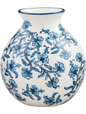 Gfc Life Store Cflwr Blok Baskı Çiçek Vazosu, 7" x 6"