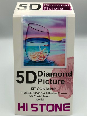 Allians 50X40 cm Boncuklu Mozaik Elmas Goblen Tablo, Renkli ve Zarif Dekorasyon