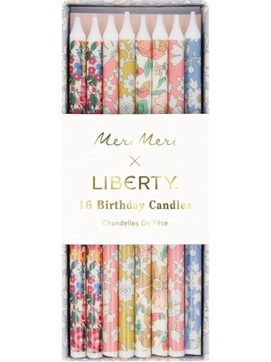 Gfc Life Store x Liberty - Çiçekli Mumlar - 16 Adet