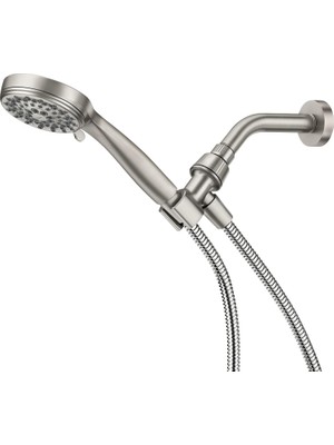 Gfc Life Store Spot Dirençli Fırçalanmış Nikel El Tipi Duş Başlığı Paketi 2,5 Gpm Yüksek Basınçlı Sprey, 20091SRN