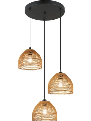 Gfc Life Store Üçlü Siyah Avize