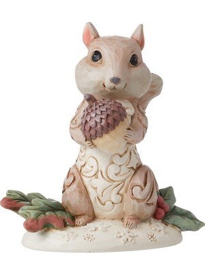 Gfc Life Store Shore Heartwood Creek Beyaz Ağaçlık Alan Sincap Figürü, 9 Cm, Polireçine, Sim, Kalsiyum Karbonat