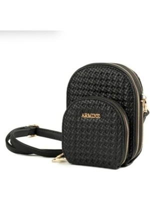 Armine Bayan Çanta 384 Siyah Örgü