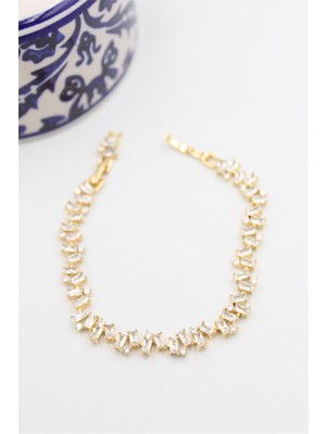 Royaleks Baget Taşlı Xuping Vip Bileklik - Altın