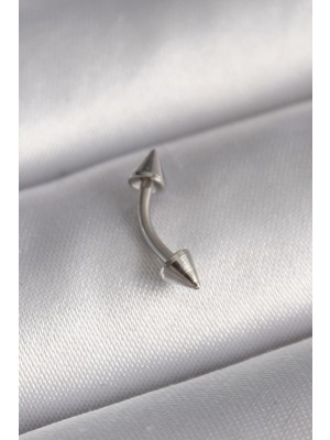 Bsre Gümüş Renk Çivi Model Piercing (316L Çelik)