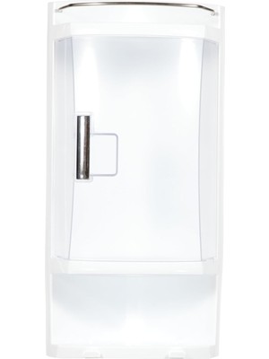 Gfc Life Store Köşe Rafı, 26 Cm, 3 Raf, Kapaklı Hazne, Şeffaf Naturel