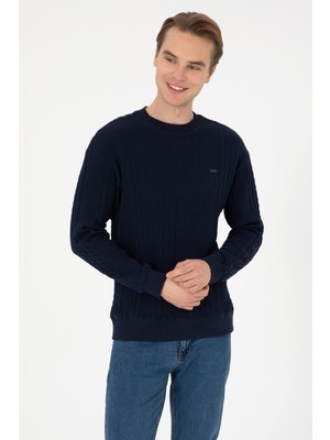 U.s. Polo Assn. Erkek Lacivert Sweatshirt 50308909-VR033