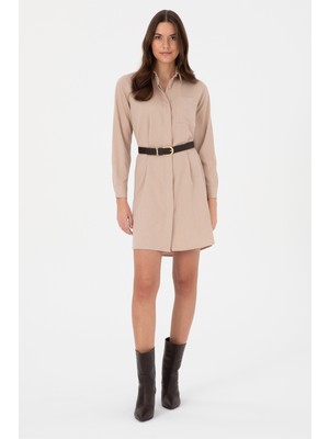 U.s. Polo Assn. Kadın Camel Elbise (Dokuma) 50317615-VR015