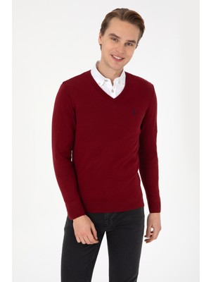 U.s. Polo Assn. Erkek Bordo Kazak /triko 50313662-VR014