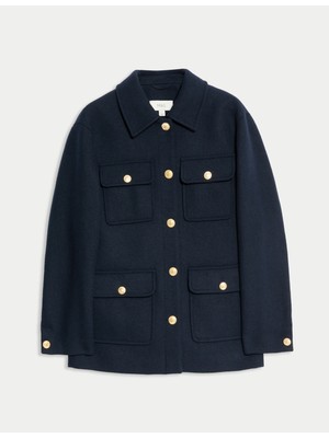 Marks & Spencer Yün Karışımlı Utility Ceket