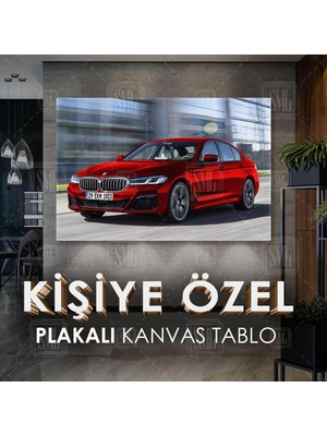 PremiumPort Spor Araba Temalı Kişiye Özel Bmw 5 Serisi G30 Lci 2020-2023 Kanvas Tablo