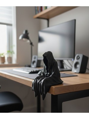 Ghost Azrail – 3D Baskı Gamer Odası Kitaplık Masaüstü Köşe Dekor Figürü