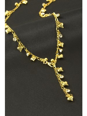 Freedom Store Kalp Taşlı Y Kolye