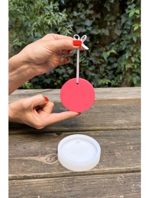 PremiumPort Dairesel Koku Tableti ve Silikon Mum Kalıbı Seti, Aromatik Dekorasyon