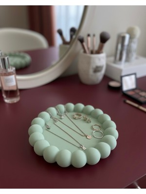 PremiumPort Su Yeşili Bubble Tasarım Dekoratif Takı ve Bardak Altlığı