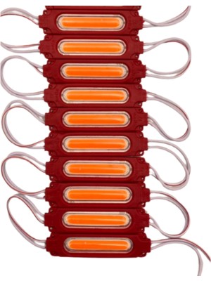 Powerr Led Aydınlatma 20 Adet 12 Volt 2 Watt Kırmızı Cob LED Modül IP65