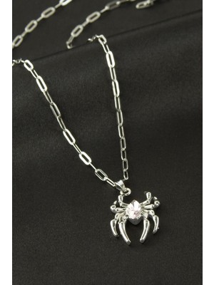 Freedom Store Örümcek Zirkon Taşlı Kolye