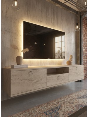 Resital Tv Ünitesi S1834-8 Traverten