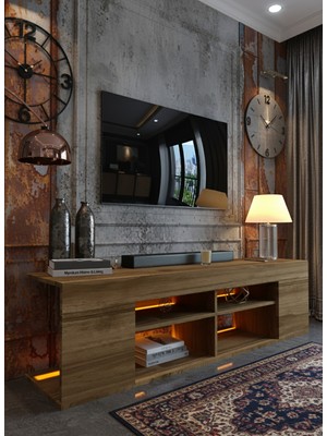 Resital Ledli Tv Ünitesi L1503-2 Ceviz