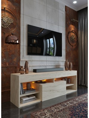 Resital Ledli Tv Ünitesi L1501-8 Traverten