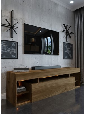 Resital Ledli Tv Ünitesi L1502-2 Ceviz