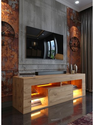 Resital Ledli Tv Ünitesi L1504-6 Çam