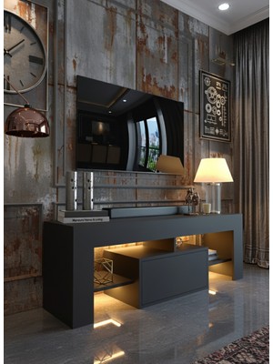 Resital Ledli Tv Ünitesi L1505-4 Antrasit