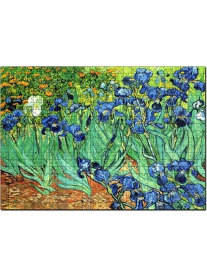 Allians Renkli Irislerim Vincent Van Gogh 1000 Parça Puzzle, Ahşap Yapboz