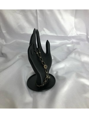Feyza Design Siyah 18 cm El Takı Mankeni, Yüzük ve Takı Sergileme Standı