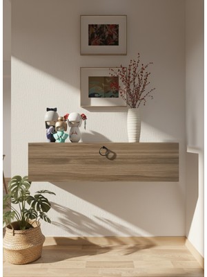 Resital Dresuar Ceviz - Modern Duvara Monte Antre Mobilyası