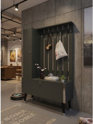 Resital Portmanto Vestiyer - GP7001-4 - Antrasit Silver