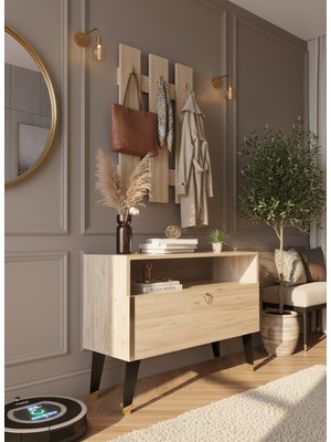 Resital Portmanto Vestiyer - GP7004-6 - Çam Gold