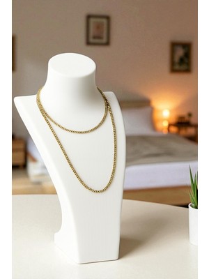 Feyza Design Beyaz Plastik Takı ve Mücevher Sergileme Standı 20 cm